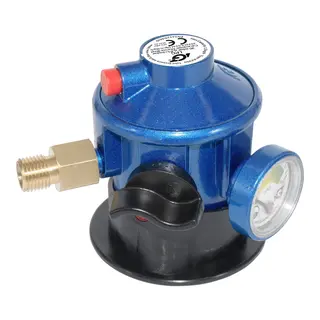 Gassregulator Click-on m/manometer 35mm 1/4&quot;lh 30mbar
