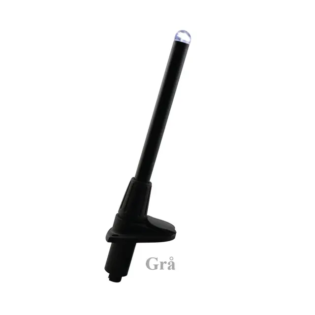 LALIZAS Micro LED Pole 360° rundtlysende Nedfellebar - 60cm - Grå 