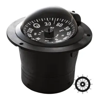 RIVIERA Urania BU1 kompass - sort For infelling - 12v - 100mm rose