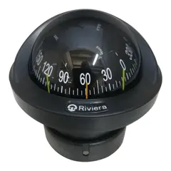 RIVIERA Artica BA1 Slim kompass - Sort &#216;70mm rose - for innfelling (SOLAS)