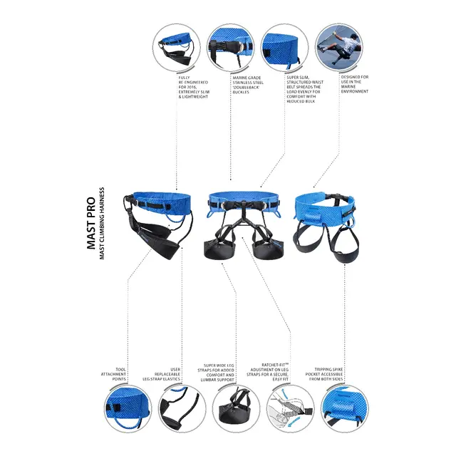 SPINLOCK Deckware Mast Pro klatresele 