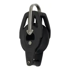 SELD&#200;N Blokk BBB40 enkel/hundsvott b&#248;yle m/kulelager, &#216;40mm trinse