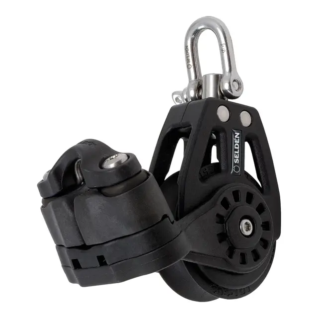 SELDÈN Blokk BBB40 enkel, cam, svivel m/kulelager, Ø40mm trinse 