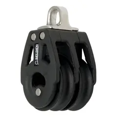 SELD&#200;N Blokk BBB30 dobbel m/kulelager, &#216;30mm trinser