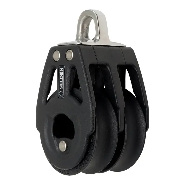 SELDÈN Blokk BBB40 dobbel m/kulelager, Ø40mm trinser 