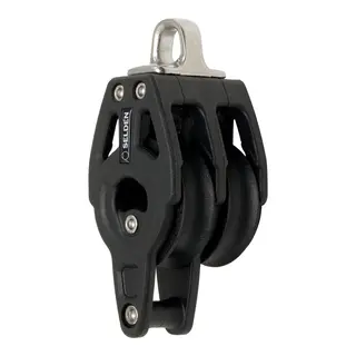 SELD&#200;N Blokk BBB30 dobbel/hundsvott m/kulelager, &#216;30mm trinser