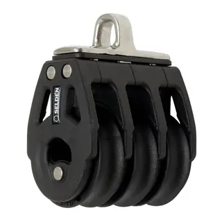 SELD&#200;N Blokk BBB30 trippel m/kulelager, &#216;30mm trinser