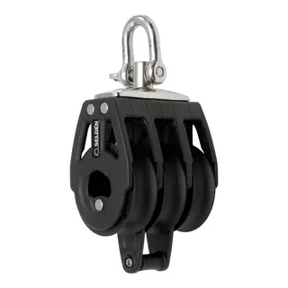 SELD&#200;N Blokk BBB40 tripp./hundsv. svivel m/kulelager, &#216;40mm trinser