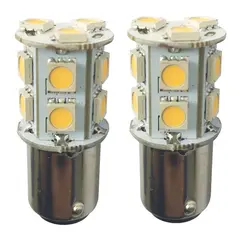 1852M LED P&#230;re u/kuppel 12/24V - 2pk BA15D - Varmhvit - 190 lumen