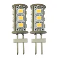 1852M LED Pære 12/24V - 2pk G4 Bakpin - Varmhvit - 100 lumen