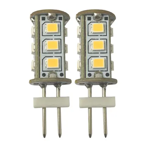 1852M LED P&#230;re 12/24V - 2pk G4 Bakpin - Varmhvit - 100 lumen