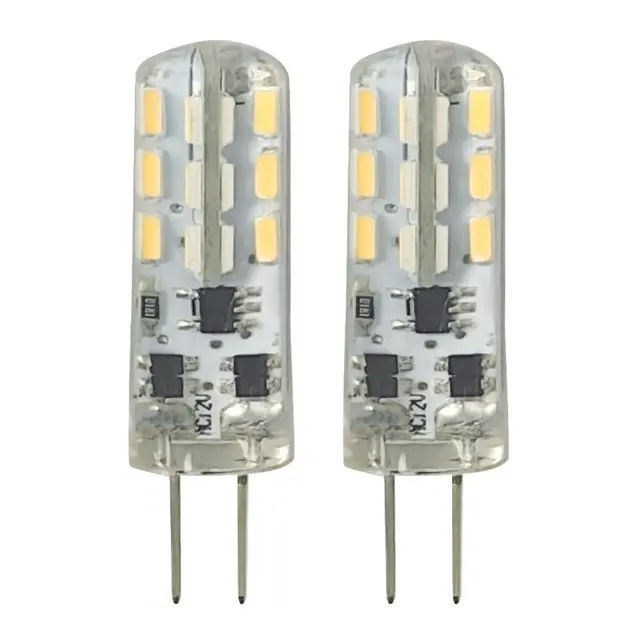 1852M LED Pære 12/24V - 2pk G4 Bakpin - Varmhvit - 140 lumen 