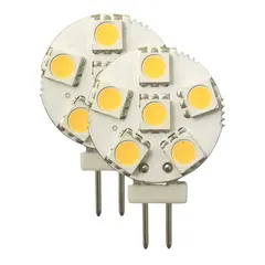 1852M LED P&#230;re 12/24V - 2pk G4 Sidepin - Varmhvit