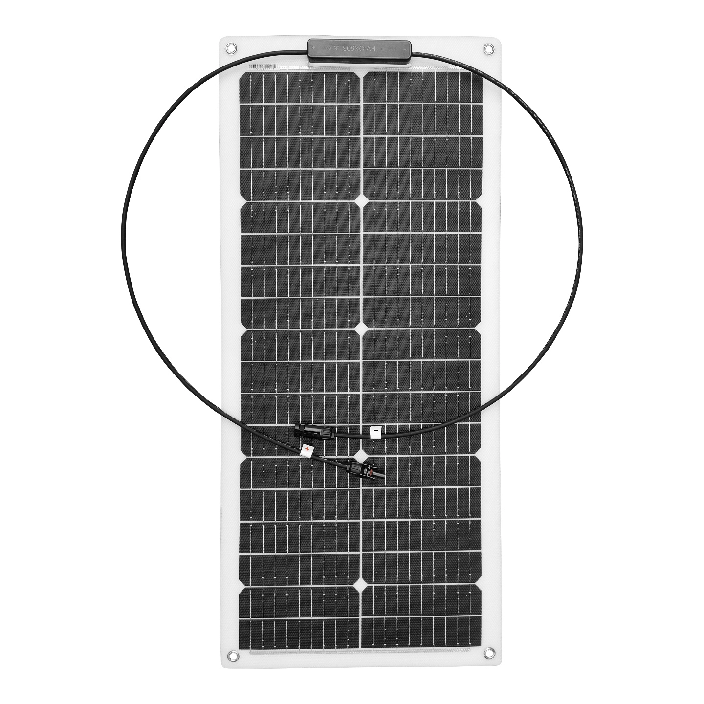 1852M Fleksibelt Solcellepanel 50 W 856 x 384 x 2,5 mm