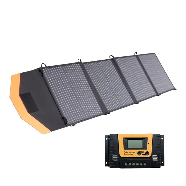 1852M Solcellepanel Pakke Portabelt 100W - m/ 10A regulator 