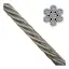 Wire / Riggwire - syrefast 7x19, &#216;3mm 7 bunter x 19 tr&#229;der, metervare