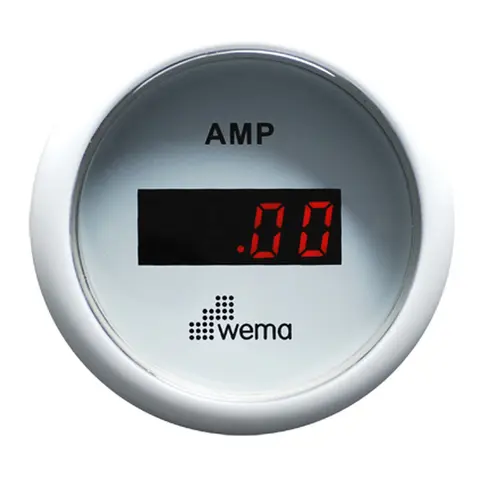 WEMA Amperemeter Digital 150A hvit 