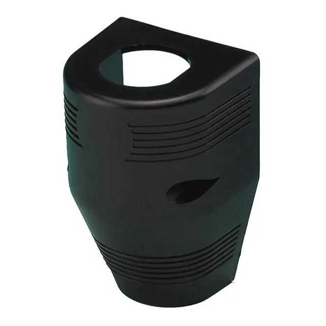 Skall for 12V uttak - Sort For utenpåliggende montering 