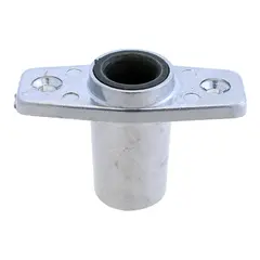 1852M Holder alu. nedfelbar, tett bunn blank