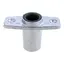 1852M Holder alu. nedfelbar, tett bunn blank
