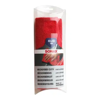 SONAX Microfiberklut 40 x 40 cm til lakk og eksteri&#248;r