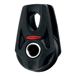 RONSTAN Blokk Orbit 30 enkel nylatron &#216;30mm trinse - 8mm tau - kulelager(BB)