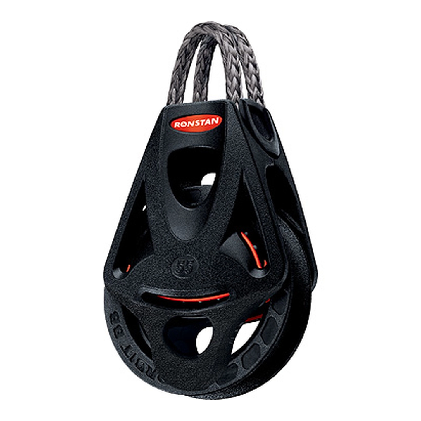 RONSTAN Blokk Orbit 55 enkel hundsvott Ø55mm trinse - 10mm tau - kulelager(BB)