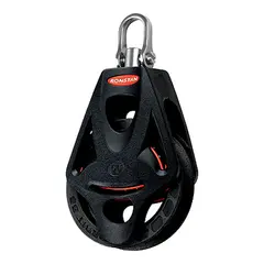 RONSTAN Blokk Orbit 55 enkel svivel &#216;55mm trinse - 10mm tau - kulelager(BB)