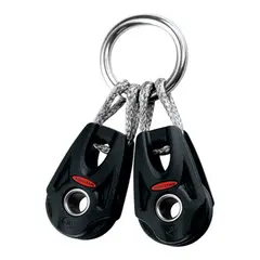 RONSTAN 2x Blokker Orbit 30 enkel i ring &#216;30mm trinse - 8mm tau - kulelager(BB)