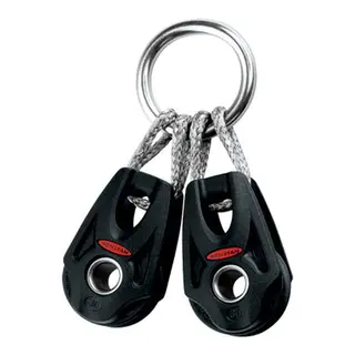 RONSTAN 2x Blokker Orbit 30 enkel i ring &#216;30mm trinse - 8mm tau - kulelager(BB)