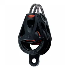RONSTAN Blokk Orbit 55 dobbel hundsvott &#216;55mm trinse - 10mm tau - kulelager(BB)