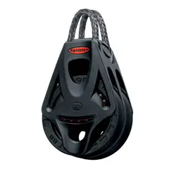 RONSTAN Blokk Orbit 70 dobbel hundsvott &#216;70mm trinse - 12mm tau - kulelager(BB)