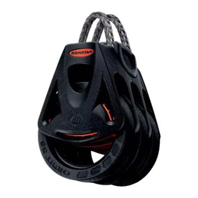 RONSTAN Blokk Orbit 40 trippel Ø40mm trinse - 9mm tau - kulelager(BB) 