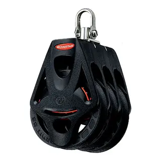 RONSTAN Blokk Orbit 55 trpl hundsv sviv. &#216;55mm trinse - 10mm tau - kulelager(BB)