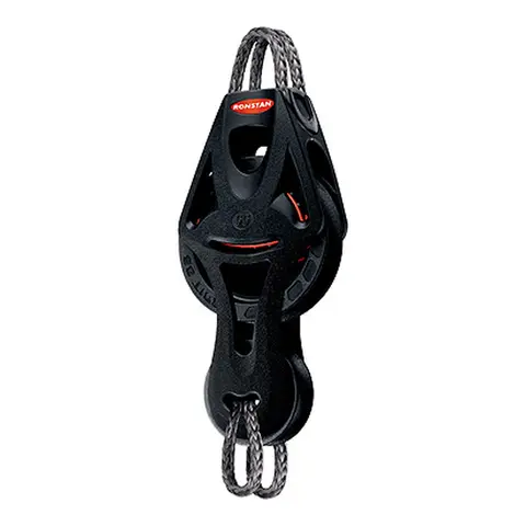 RONSTAN Fiolblokk Orbit 55 enkel hundsv. Ø55mm trinse - 10mm tau - kulelager(BB) 