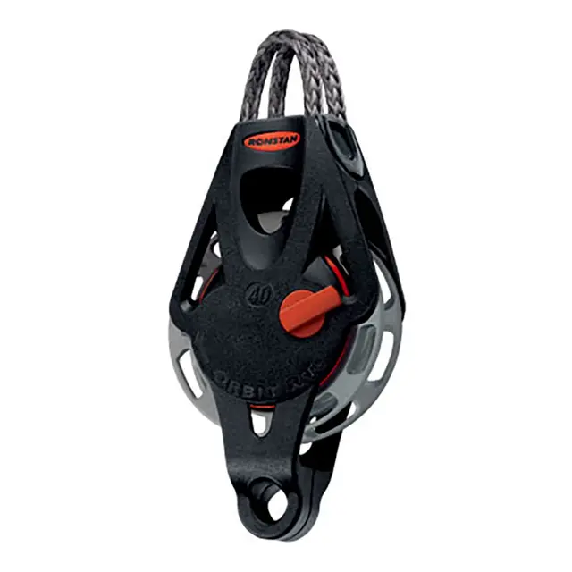 RONSTAN Tikkeblokk Orbit 40 enkel hundsv Ø40mm trinse - 9mm tau - manuell 
