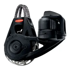 RONSTAN Tikkeblokk Orbit 55 enkel cleat &#216;55mm trinse - 10mm tau - man/auto