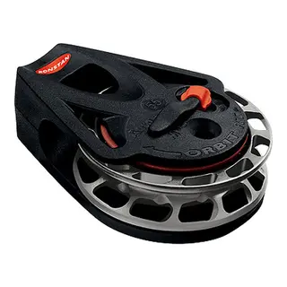 RONSTAN Fotblokk/tikk Orbit 55 medklokke Ø55mm trinse - 10mm tau - man/auto