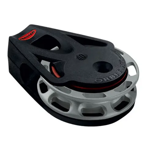 RONSTAN Fotblokk/tikk Orbit 40 motklokke Ø40mm trinse - 9mm tau - auto 