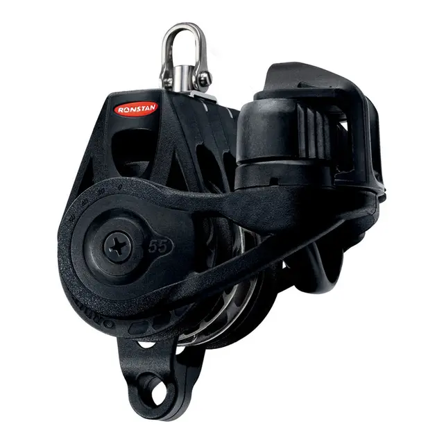 RONSTAN Orbit 55 tikkeblokk trippel hv cleat svivel RF56330B 