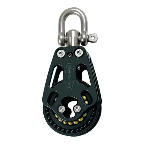 RONSTAN Blokk Orbit 60 enkel hi-load Ø60mm trinse - 12mm tau - kulelager(BB) 