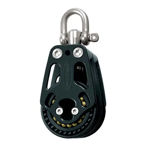 RONSTAN Fallblokk Orbit 60 dbl hi-load Ø60mm trinse - 12mm tau - kulelager(BB) 