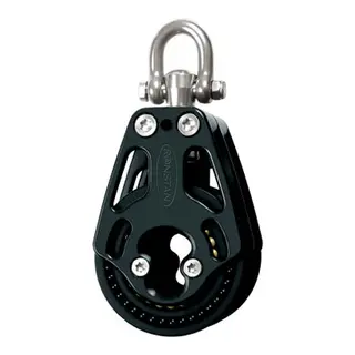 RONSTAN Fallblokk Orbit 75 dbl hi-load &#216;75mm trinse - 14mm tau - kulelager(BB)