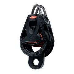 RONSTAN Blokk Orbit 40 dobbel hundsvott &#216;40mm trinse - 9mm tau - kulelager(BB)
