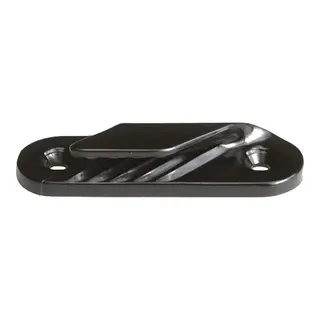 CLAMCLEAT Skj&#248;tel&#229;s CL213, lav profil &#229;pen styrbord - sort nylon, 2 - 5mm tau