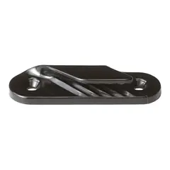 CLAMCLEAT&#160;CL214 Fine Line (babord) Liggende - sort nylon - 2-5mm