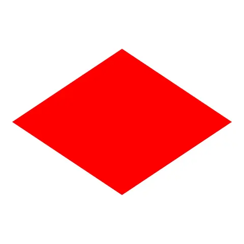 Signalflagg (30 x 45 cm) bokstav F