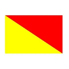 Signalflagg (30 x 45 cm) bokstav O