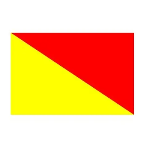 Signalflagg (30 x 45 cm) bokstav O 