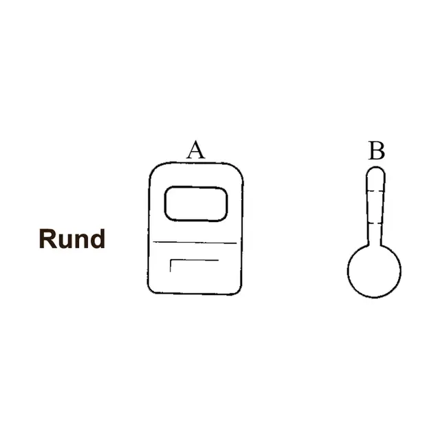 SEASURE Seilglider HA358 2 pk. Rund - A:22mm / B: 12mm 
